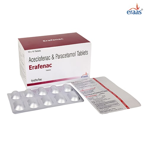 ERAFENAC  Aceclofenac 100 mg+Paracetamol 325 mg